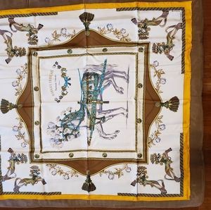 Hermes silk scarf Harnais Francais Premier Empire